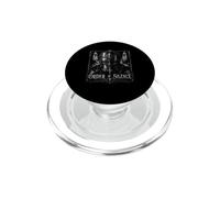 Cavaliere medievale gotico scuro dell'ordine del silenzio PopSockets PopGrip per MagSafe