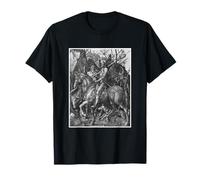 Cavaliere medievale Morte e il diavolo Storia dell'arte Albrecht Durer Maglietta