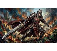 Cavaliere medievale Puzzle 1000 Pezzi,Decorazione Casa,Idea Regalo,dai 14 Anni,Adulti E Ragazzi,Cartone Di Qualità,Sfida Impossibile,Gioco Educativo,Antistress 52x38cm