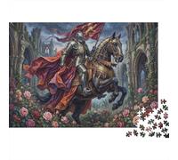 Cavaliere Medievale Puzzle 1000 Pezzi,Gioco Educativo,Cartone Di Qualità,dai 14 Anni,Adulti E Ragazzi,Sfida Impossibile,Decorazione Casa,Idea Regalo,Antistress 38x26cm