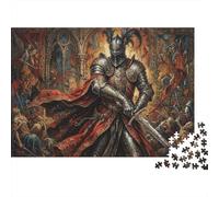 Cavaliere medievale Puzzle in Legno 500 Pezzi Adulti E Ragazzi,Sfida Impossibile,Antistress,Idea Regalo,Legno,dai 14 Anni,Gioco Educativo,Decorazione Casa (52x38cm)