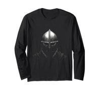 Cavaliere Medievale Testa Casco Art Maglia a Manica