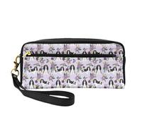 Cavaliere Re Carlo, Borsa per il trucco Borsa per cosmetici Borsa da viaggio portatile da toilette Astuccio in pelle per donne e ragazze