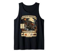 Cavaliere Senza Testa Halloween Vintage Horror Rider Spettrale Canotta