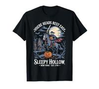 Cavaliere Senza Testa Sleepy Hollow Jack O Lanterna Halloween Maglietta