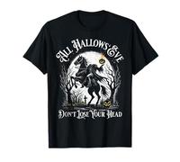 Cavaliere senza testa zucca faccia felice Halloween Sleepy Hollow Maglietta