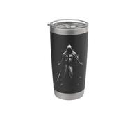 Cavaliere Templare Con Cappuccio Con Spada Dark Crusader Bicchiere termico in acciaio inox doppia parete