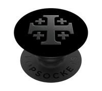 Cavaliere Templare: Croce di Gerusalemme PopSockets PopGrip Adesivo