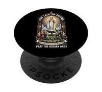 Cavaliere Templare Crociato Cattolico Madonna di Fatima PopSockets PopGrip Adesivo