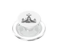 Cavaliere templare inginocchiato alla fede cristiana croce PopSockets PopGrip per MagSafe