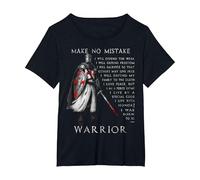 Cavaliere Templare - Non Fate errori - Cavaliere Crociato Maglietta, Donna Plus-Size, Nero, 3X