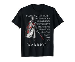 Cavaliere Templare - Non Fate errori - Cavaliere Crociato Maglietta, Uomo, Nero, M