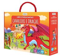 Cavalieri e draghi. Libro e puzzle fantasy. Ediz. a colori. Con puzzle sagomato