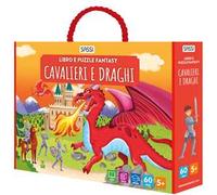 Cavalieri e draghi. Libro e puzzle fantasy. Ediz. a colori. Con puzzle sagomato