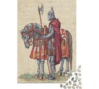 Cavalieri inglesi medievali Puzzle Per Adulti 52x38cm/1000pcs,Giochi Di Sfida