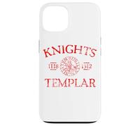 Cavalieri Templari 1118-1312 Stampa rossa invecchiata Custodia per iPhone 13