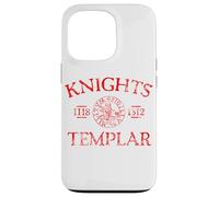 Cavalieri Templari 1118-1312 Stampa rossa invecchiata Custodia per iPhone 13 Pro
