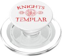 Cavalieri Templari 1118-1312 Stampa rossa invecchiata PopSockets PopGrip per MagSafe
