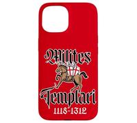 Cavalieri Templari a Cavallo 1101-1301 in latino Custodia per iPhone 15
