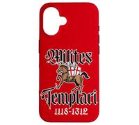 Cavalieri Templari a Cavallo 1101-1301 in latino Custodia per iPhone 16