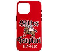 Cavalieri Templari a Cavallo 1101-1301 in latino Custodia per iPhone 16 Pro Max