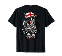 Cavalieri Templari con Bandiera Dell'Inghilterra Maglietta