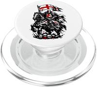 Cavalieri Templari con bandiera dell'Inghilterra PopSockets PopGrip per MagSafe