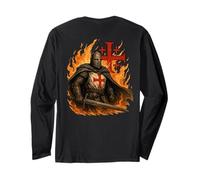 Cavalieri Templari cristiani con Croce di Gerusalemme Maglia a Manica