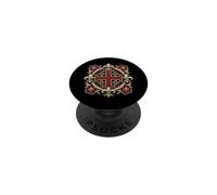 Cavalieri Templari Croce di Gerusalemme con Fleur-De-Lis PopSockets PopGrip Adesivo
