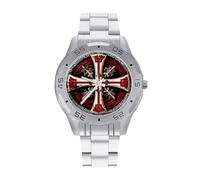 Cavalieri Templari Croce Orologi Da Uomo In Acciaio Inossidabile Cinturino Analogico Al Quarzo Orologio, Stile:, regular