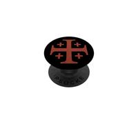 Cavalieri Templari Croce Rossa di Gerusalemme Sbiaduta PopSockets PopGrip Adesivo
