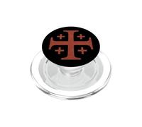 Cavalieri Templari Croce Rossa di Gerusalemme Sbiaduta PopSockets PopGrip per MagSafe