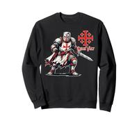 Cavalieri Templari Crociate Deus Vult Felpa