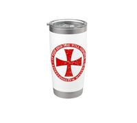 Cavalieri Templari - Crociato Medievale Scudo Maltese Bicchiere termico in acciaio inox doppia parete