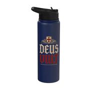 Cavalieri Templari Deus Vult (Dio lo vuole) Scudo invecchiato Stainless Steel Insulated Water Bottle