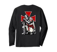 Cavalieri Templari in Ginocchio - Guerriero di Cristo Maglia a Manica