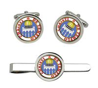 Cavalieri Templari Sigillo Reverse Gemelli E Fermacravatta Set