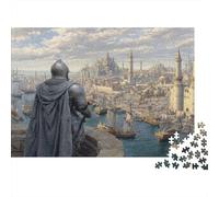 Cavalieri Valorosi e Flotta a Vela Puzzle 1000Pcs Decorazione Per La Casa. Rilassamento E Intelligence Per Adulti E Bambini Da 14 Anni 70x50cm/1000pcs