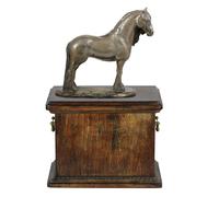 Cavalla frisona - urna per ceneri di cavallo, urna con statuetta, elegante urna