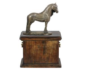 Cavalla frisona - urna per ceneri di cavallo, urna con statuetta, elegante urna