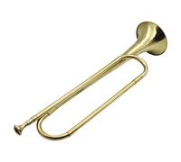 Cavalleria Bugle Horn - Flat Bugle Call Tromba, Marching Bugle Tromba Cavalleria | Cavalleria militare scouting strumento con ugello, vintage standard tromba tromba in strumenti, per la scuola