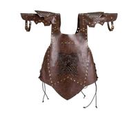 Cavalleria Medievale Armatura Petto Adattabile Per Cosplay,Marrone scuro