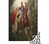 Cavalleria medievale|Salva la principessa| Puzzle Divertenti Per Tutta La Famiglia 70x50cm/1000pcs Adulti