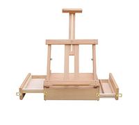 Cavalletti Cassetto del desktop Ecading Folding Desktop Art Toolbox ART EASEL per la Visualizzazione Della Pittura