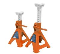 Cavalletti (Coppia) 2tonne Capacità per Stand Cricchetto Tipo - Arancione -