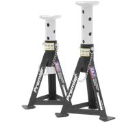 Cavalletti (Coppia) 3tonne Capacità per Stand - Bianco AS3 Sealey Nuovo