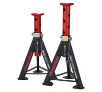 Cavalletti (Coppia) 6tonne Capacità per Stand - Rosso - Sealey AS6R Nuovo