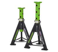 Cavalletti (Coppia) 6tonne Capacità per Stand - Verde - Sealey AS6G Nuovo