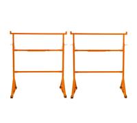 Cavalletti da Lavoro x2 Acciaio Heavy Duty Regolabili Altezza 200kg