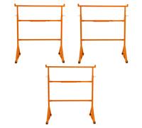 Cavalletti da Lavoro x3 Acciaio Heavy Duty Regolabili Altezza 200kg